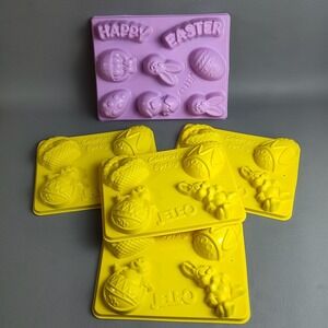 Jello Jell-O Jigglers Molds. Easter Egg Celebrate Spring Happy Easter Rabbit Lot